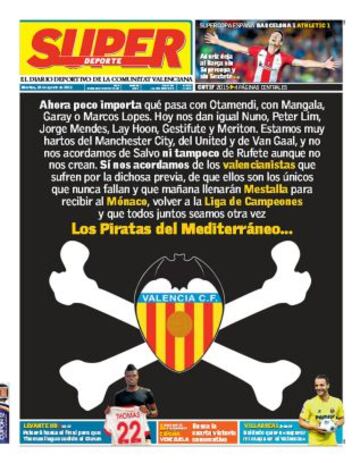 Portadas de la prensa deportiva