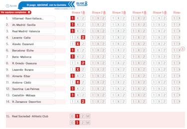 Pronóstico de la Quiniela de fútbol jornada 17 - 1/11/25 