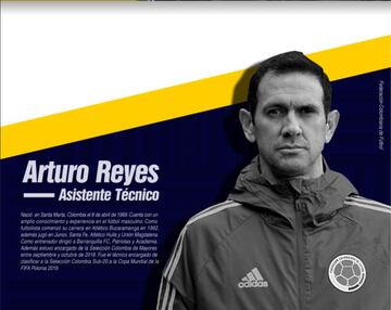 Arturo Reyes, asistente técnico de la Selección Colombia. 