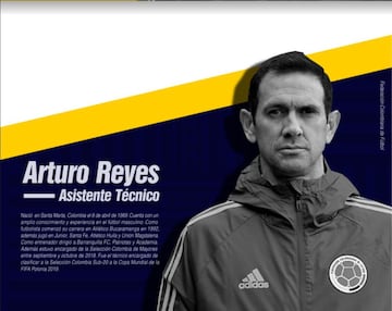 Arturo Reyes, asistente técnico de la Selección Colombia. 