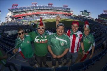 Así vivieron los aficionados mexicanos el encuentro amistoso entre México y Nueva Zelanda celebrado en Nashville, Tennessee.