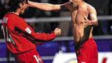 <B>UNA VEZ</B>. Dani y Diego Alonso solamente han jugado una vez como puntas.