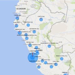Mapa de casos por coronavirus por departamento en Perú: hoy, 30 de abril