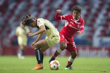 La delantera de las 'Diablitas' fue la goleadora del equipo, pues cuando Natalia Mauleón tuvo que acudir al mundial Sub-17, ella tomó la responsabilidad en sus botines e hizo 3 dianas en la Liguilla, todas frente al Club América.