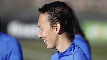 Virginia Torrecilla durante un entrenamiento.