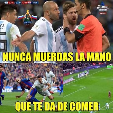 Los memes atizan a Argentina tras perder ante Croacia