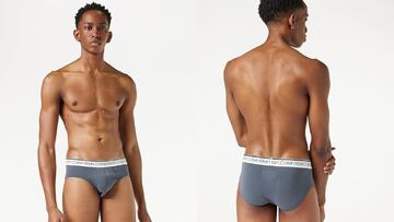 Calzoncillos slip de color gris de Calvin Klein para hombre