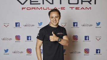 15/05/18 FELIPE MASSA DELANTE DEL CARTEL EQUIPO VENTURI DE FORMULA E 
 
 FOTO ENVIADA MONICA.ARIAS.
 PUBLICADA 16/05/18 NA MA31 2COL