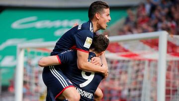 James Rodr&iacute;guez y Robert Lewandowski