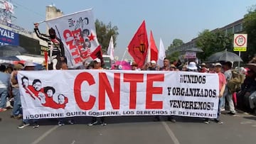 El magisterio encabezará una mega marcha este jueves 17 de julio en CDMX: cerrarán calles y avenidas desde muy temprano.