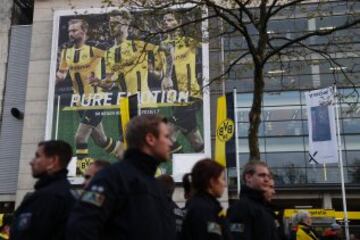 Seguridad en el entorno del estadio.