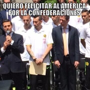 Los memes de la visita del América con Peña Nieto