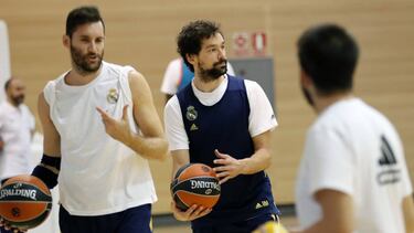 16/10/19 ENTRENAMIENTO REAL MADRID BALONCESTO LLULL SERGIO LLULL