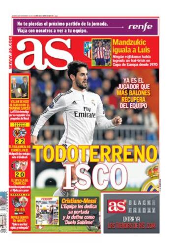 Las portadas de AS de noviembre