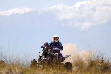 Décima etapa entre Salta y Belén. El piloto argentino Gustavo Gallego con Yamaha.