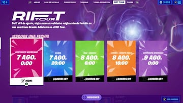 Fechas y horarios de las distintas sesiones del Rift Tour de Ariana Grande en Fortnite en España