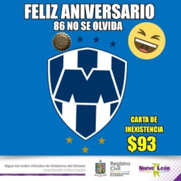 Los mejores trolleos del Registro Civil de Nuevo Léon a Rayados y Tigres