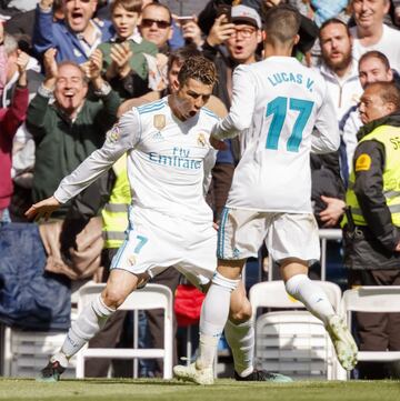 Cristiano Ronaldo celebra el 1-0.