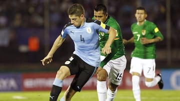 Fede Valverde, en un partido con la selecci&oacute;n de Uruguay.