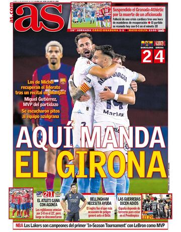 Las portadas de AS de diciembre