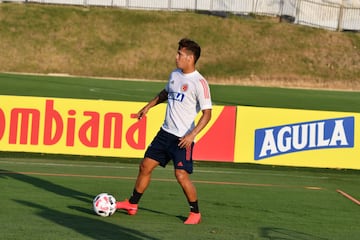 La Selección Colombia continúa trabajando en la sede de la Federación Colombiana de Fútbol en Barranquilla bajo el mando del técnico Reinaldo Rueda. Tras la atención a la prensa, el grupo conformado por jugadores del FPC hizo trabajo en espacio reducido, fútbol y trabajo de arqueros.