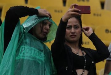 Los hinchas verdes, presentes en El Campín