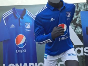 Millonarios presentó su camiseta oficial para 2016 conmemorando sus 70 años 