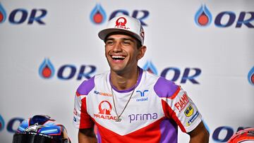 Jorge Martín en la rueda de prensa de Tailandia.