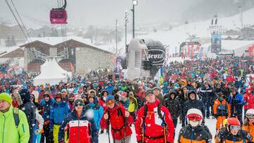 Se suspende el eslalon de Val d'Isere por viento