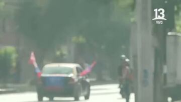 Equipo de Canal 13 es atacado en vivo: cubría el funeral de un hincha de la U