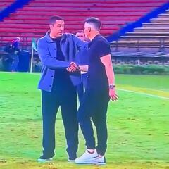 Encontronazo Juárez-Peirano tras empate de Nacional vs. Santa Fe