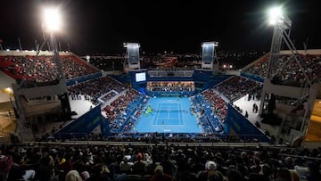 La pista central del Qatar ExxonMobil Open 2020, en Doha.