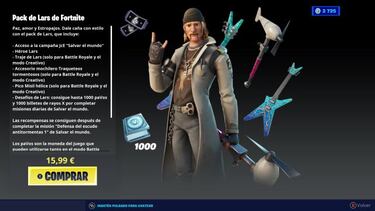 Fortnite: pack de Lars ya disponible; precio y contenidos