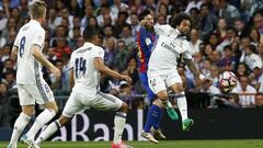 Messi tuvo que ser suturado por el codazo de Marcelo