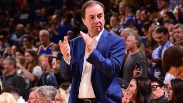 The Golden State Warriors owner Joe Lacob was fined $50,000 by the NBA on Wednesday, for his comments on want away Philadelphia 76er Ben Simmons