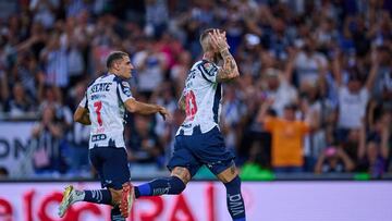 Sergio Ramos celebrates his goal 3-0 of Monterrey during the 6th round match between Monterrey and Necaxa as part of the Liga BBVA MX, Torneo Apertura 2025 at BBVA Bancomer Stadium, on August 23, 2025 in Monterrey, Nuevo Leon, Mexico.