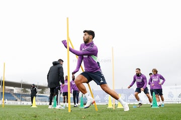 Asensio, el pasado jueves, entrenando en Valdebebas.