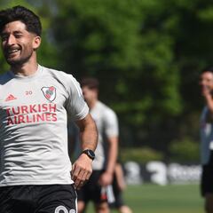 Casco y Rojas se entrenaron con normalidad