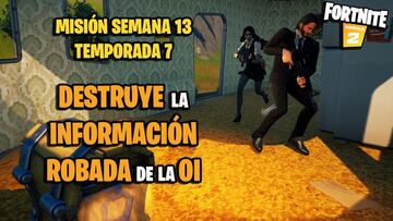 ¿Dónde está la información robada de la OI en Fortnite Temporada 7 y cómo destruirla?