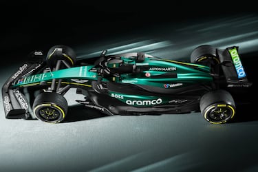 Así es el AMR24, el coche de Fernando Alonso para 2024