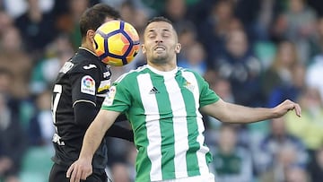 Durmisi, jugador del Betis, durante el partido ante el Leganés