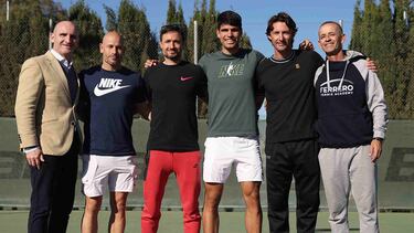 Albert Molina, Alberto Lled¨®, Juanjo Moreno, Carlos Alcaraz, Juan Carlos Ferrero y Samuel L¨®pez.