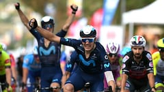 Alex Aranburu celebra su victoria en el Tour du Limousin.