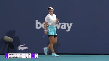 Cuando metes tal puntazo que no te lo crees ni t¨²: miren la que le colaron a Muguruza