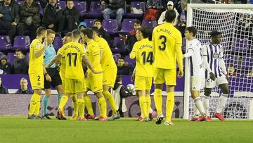 08/02/20 PARTIDO PRIMERA DIVISION 
 VALLADOLID - VILLARREAL 
 PRIMER GOL EMPATE GERARD MORENO 1-0 
 REVISION VAR PROTESTAS ARBITRO HERNANDEZ HERNANDEZ