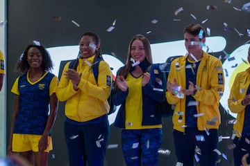 Así fue la presentación de los uniformes que vestirán los deportistas que conforman la delegación colombiana en los Panamericanos de Lima 2019. 