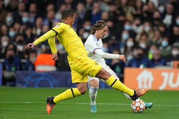 Luka Modric y Thiago Silva.