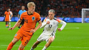 Tijani Reijnders gave the Netherlands an early lead against Germany but it all ended level in Tuesday’s League A clash in Amsterdam.
