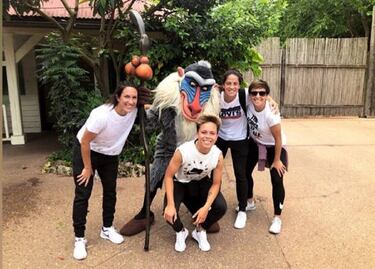 La mayoría de la Selección se relajó en Disneyland