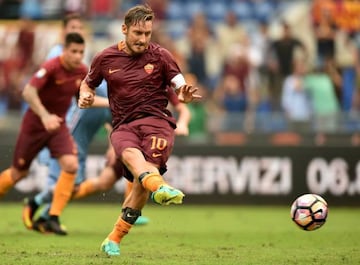 The Roma captain kept his cool to slot home a stoppage-time winner from the penalty spot